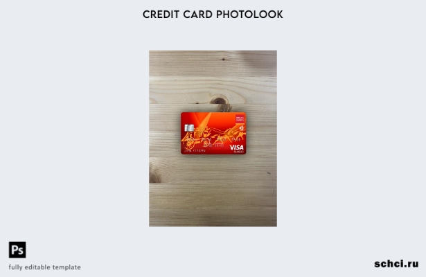 цифровая загрузка USA Wells Fargo Bank Visa Classic Card, фотоизображение, перед